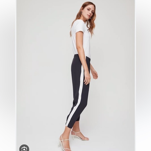 ARITZIA Babaton Dexter pants black with white stripes Size XXS - Picture 2 of 11